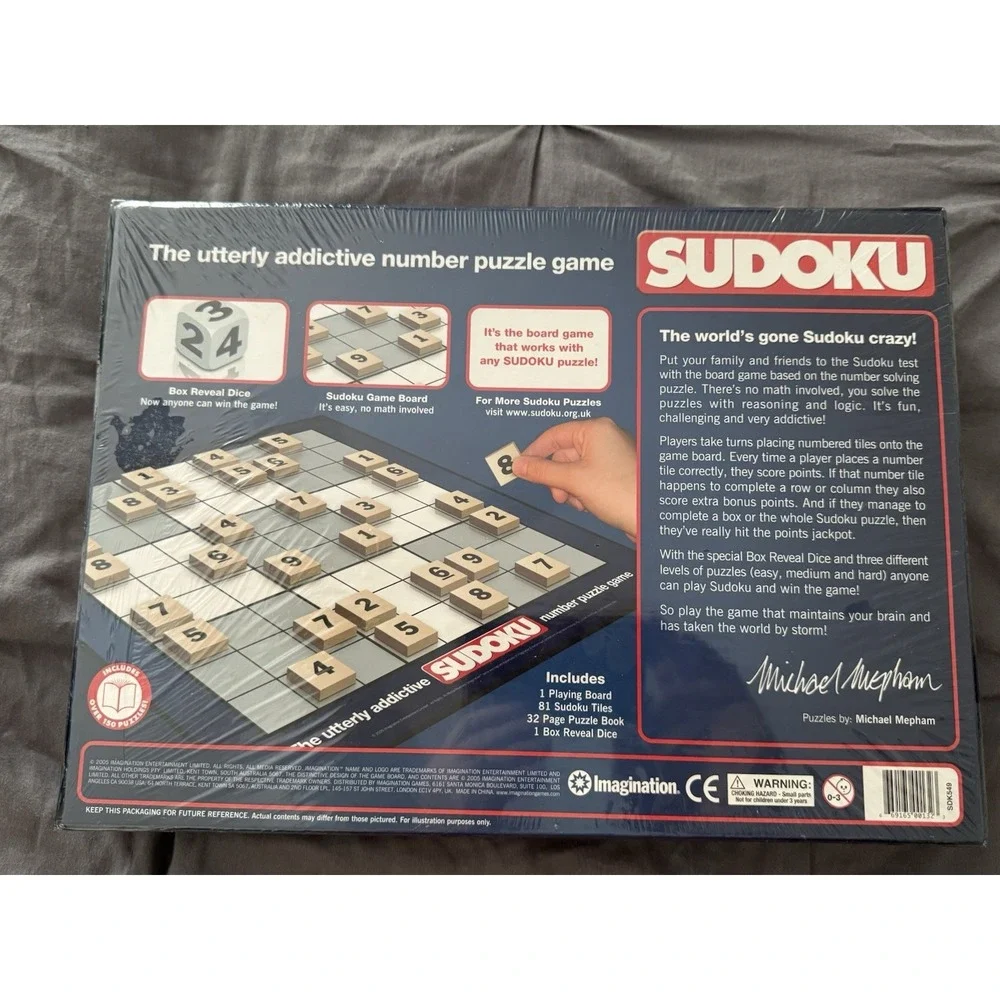 Suduko Board Game Addictive Number Puzzle Game  New Factory Sealed